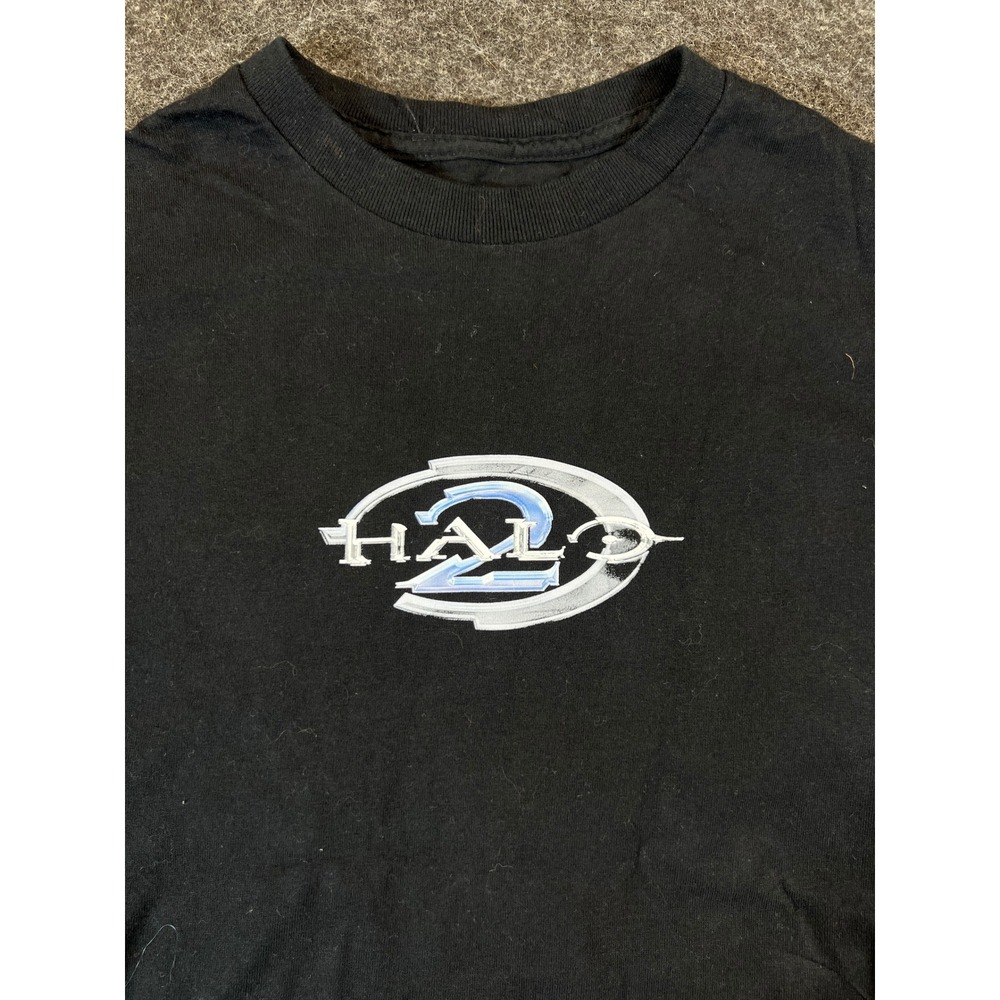 Halo 2 Master Chief Video Game Shirt Mens Small Black Graphic Tee Streetwear - Picture 6 of 8